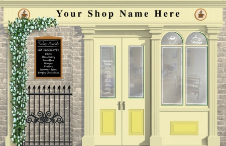 Café or Tea Shop Personalised Wallpaper Mural - 3730mm