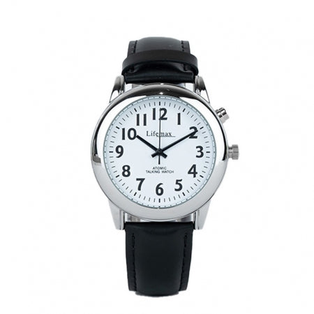 RNIB Talking Atomic Watch with Black Face - Ladies Strap