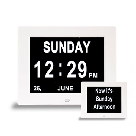 Dementia Day Clock 2-in-1 Calendar and Clock