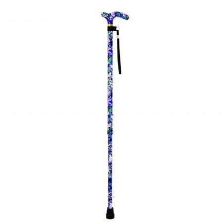 Deluxe Patterned Walking Cane - Violet