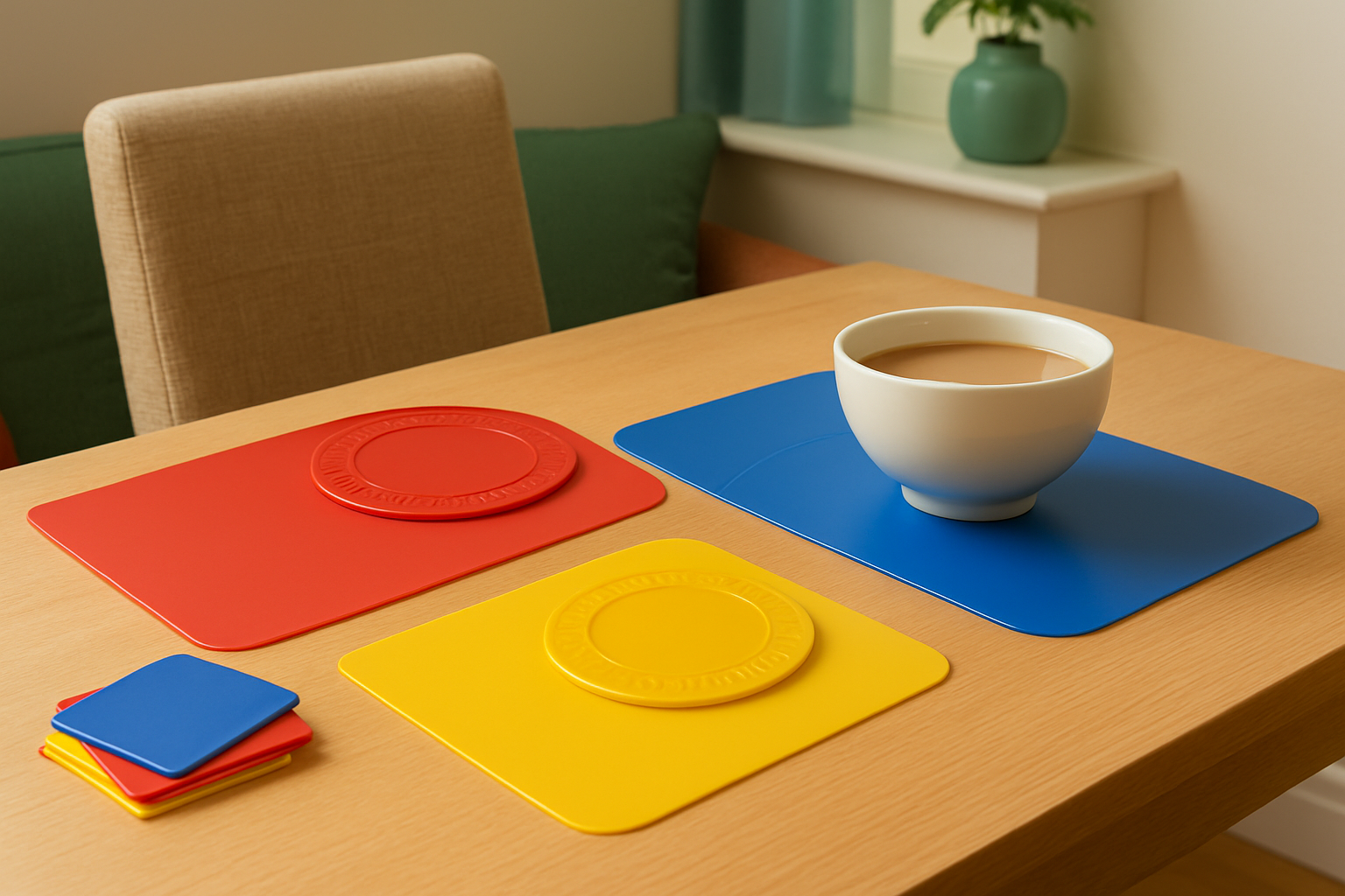 Non-slip dining mats