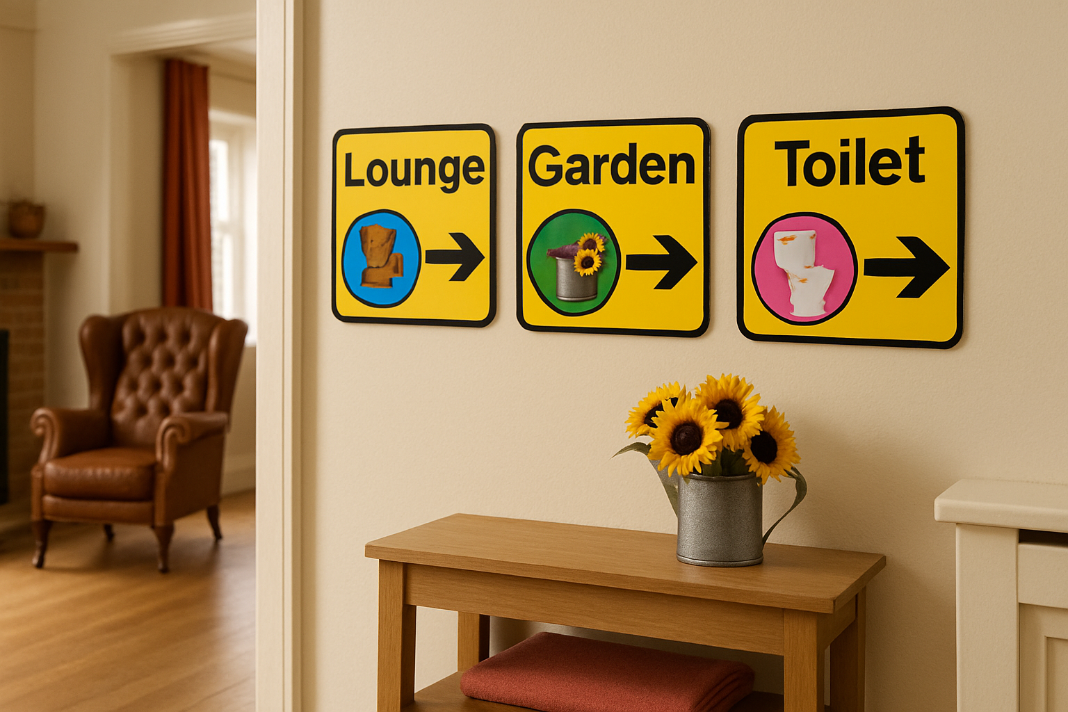 Room and directional signs