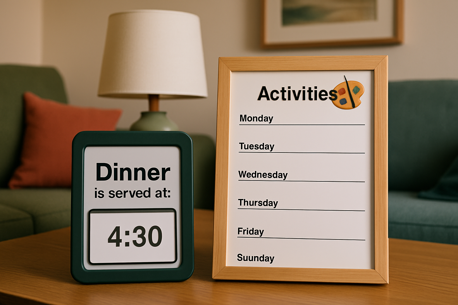 Orientation boards and prompts